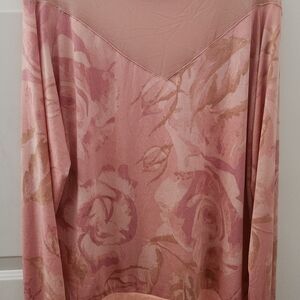 LuLaRoe Pink Floral Blouse